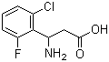 CAS # 682803-80-1, 3-Amino-3-(2-chloro-6-fluorophenyl)propanoic acid