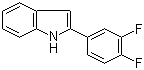structure of CAS# 68290-36-8, 2-(3,4-Difluorophenyl)indole