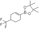 structure of CAS# 683242-93-5, 4-(Trifluoromethyl)-1-cyclohexen-1-boronic acid pinacol ester