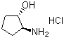 structure of CAS# 68327-04-8, 反式-(1S,2S)-2-氨基环戊醇盐酸盐