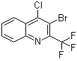 structure of CAS# 683274-52-4, 3-Bromo-4-chloro-2-(trifluoromethyl)quinoline