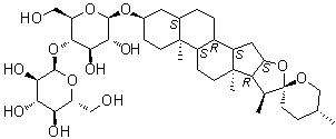 CAS # 68331-86-2, (3beta,5alpha,25R)-Spirostan-3-yl 4-O-alpha-D-glucopyranosyl-beta-D-glucopyranoside, Tigogenyl beta-maltoside
