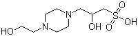 N-(Hydroxyethyl)piperazine-N'-2-hydroxypropanesulfonic acid molecular structure (CAS 68399-78-0)