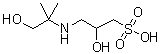 structure of CAS# 68399-79-1, 3-[(1,1-Dimethyl-2-hydroxyethyl)amino]-2-hydroxypropanesulfonic acid