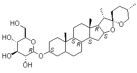 CAS 登录号：68422-00-4, 知母皂苷 A1