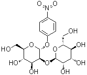 4-硝基苯基 2-O-alpha-D-甘露糖基-alpha-D-吡喃甘露糖苷分子结构 (CAS 68462-57-7)