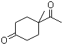 4-乙酰基-4-甲基环己酮分子结构 (CAS 6848-93-7)