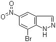 structure of CAS# 685109-10-8, 7-Bromo-5-nitro-1H-indazole
