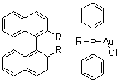 structure of CAS# 685138-48-1, [mu-[[1,1'-Binaphthalene]-2,2'-diylbis[diphenylphosphine]]]dichlorodigold