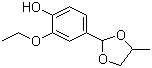 Ethyl vanillin propyleneglycol acetal molecular structure (CAS 68527-76-4)