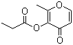 structure of CAS# 68555-63-5, Maltol propionate