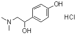 alpha-[(二甲基氨基)甲基]-4-羟基苯甲醇盐酸盐分子结构 (CAS 68622-71-9)