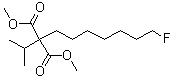 (7-Fluoroheptyl)isopropylmalonic acid dimethyl ester molecular structure (CAS 6863-42-9)