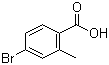 4-溴-2-甲基苯甲酸分子结构 (CAS 68837-59-2)