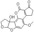 黄曲毒素 M2分子结构 (CAS 6885-57-0)