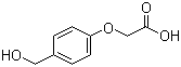 structure of CAS# 68858-21-9, 4-(羟基甲基)苯氧基乙酸