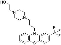 structure of CAS# 69-23-8, Fluphenazine
