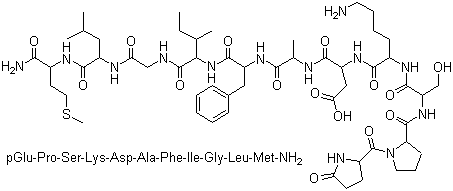 Eledoisin molecular structure (CAS 69-25-0)