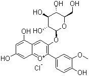 structure of CAS# 6906-39-4, 葡糖基芍药色素