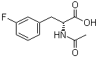 N-Acetyl-3-fluoro-D-phenylalanine molecular structure (CAS 69078-51-9)