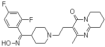 利培酮 E-肟分子结构 (CAS 691007-09-7)