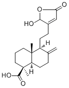 16-Hydroxy-8(17),13-labdadien-15,16-olid-19-oic acid molecular structure (CAS 691009-85-5)