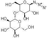 4-O-beta-D-Glucopyranosyl-beta-D-glucopyranosyl azide molecular structure (CAS 69194-62-3)