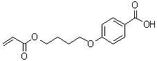 CAS 登录号：69260-42-0, 4-(4-丙烯酰氧基丁基氧基)苯甲酸