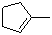 structure of CAS# 693-89-0, 1-Methylcyclopentene
