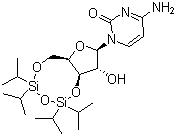 structure of CAS# 69304-42-3, (+)-3',5'-O-(1,1,3,3-Tetraisopropyl-1,3-disiloxanediyl)cytidine