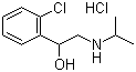 structure of CAS# 6933-90-0, Clorprenaline hydrochloride