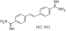 CAS # 6935-63-3, Stilbamidine dihydrochloride, 4,4'-Stilbenedicarboxamidine dihydrochloride