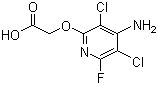 structure of CAS# 69377-81-7, Fluroxypyr
