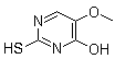 structure of CAS# 6939-11-3, 5-甲氧基-2-巯基-4-嘧啶醇