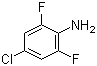 structure of CAS# 69411-06-9, 4-Chloro-2,6-difluoroaniline