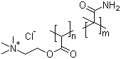CAS 登录号：69418-26-4, 聚季铵盐-33, N,N,N-三甲基-2-(1-氧代-2-丙烯基氧基)乙基氯化铵-丙烯酰胺共聚物