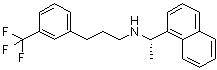 structure of CAS# 694495-47-1, (alphaS)-alpha-甲基-N-[3-[3-(三氟甲基)苯基]丙基]-1-萘甲胺