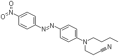 CAS 登录号：69472-19-1, 分散橙 33, 3-[丁基[4-[(4-硝基苯基)偶氮]苯基]氨基]丙腈