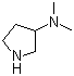 3-(二甲基氨基)吡咯烷分子结构 (CAS 69478-75-7)