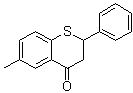 2,3-Dihydro-6-methyl-2-phenyl-4H-1-benzothiopyran-4-one molecular structure (CAS 6948-60-3)