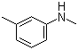 structure of CAS# 696-44-6, 3-(Methylamino)toluene