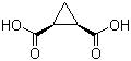structure of CAS# 696-74-2, cis-1,2-Cyclopropanedicarboxylic acid