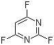 structure of CAS# 696-82-2, 2,4,6-Trifluoropyrimide