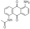 1-氨基-5-乙酰氨基蒽醌分子结构 (CAS 6960-55-0)