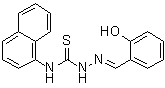 CAS 登录号：6964-81-4, 2-[(2-羟基苯基)亚甲基]-N-1-萘基肼基硫代甲酰胺