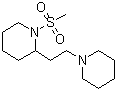1-(Methylsulfonyl)-2-[2-(1-piperidinyl)ethyl]piperidine molecular structure (CAS 6965-32-8)