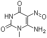 structure of CAS# 6972-78-7, 6-Amino-1-methyl-5-nitrosouracil