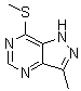 CAS 登录号：6974-02-3, 3-甲基-7-(甲硫基)吡唑并[4,3-d]嘧啶