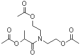 CAS # 6974-34-1, 2-(Acetyloxy)-N,N-bis[2-(acetyloxy)ethyl]propanamide, NSC 23463