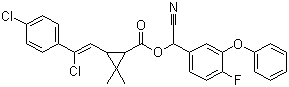 structure of CAS# 69770-45-2, Flumethrin